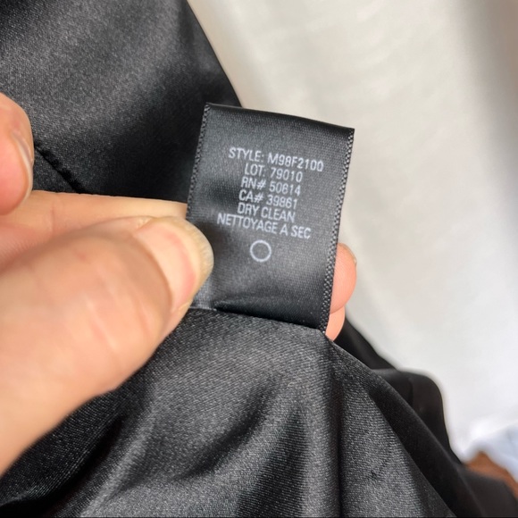 Tahari Women's Gray Black Tweed Ruffle Neck Blazer Jacket DETAILS size 8 /10 - Picture 8 of 15